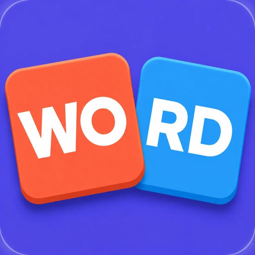 Pairdle app icon — a wooden tile carved with the letter P