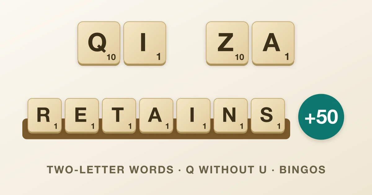 Scrabble Words That Win: 2-Letter Words, Q Without U, Bingos