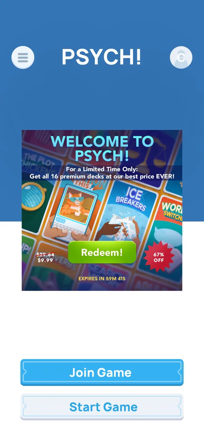 Psych!