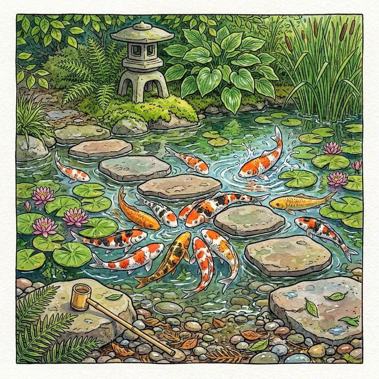 The Koi Pond — a playable sliding picture puzzle